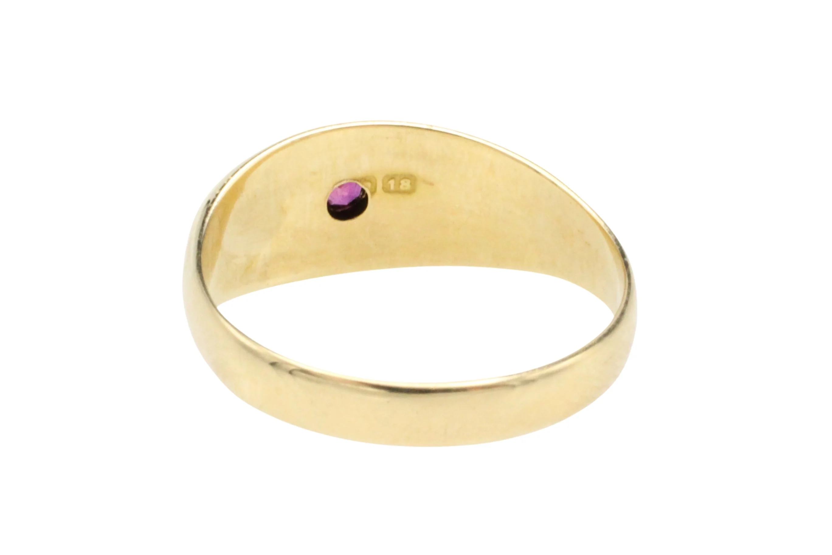 Ruby and diamond gypsy ring from 1919 - Image 5