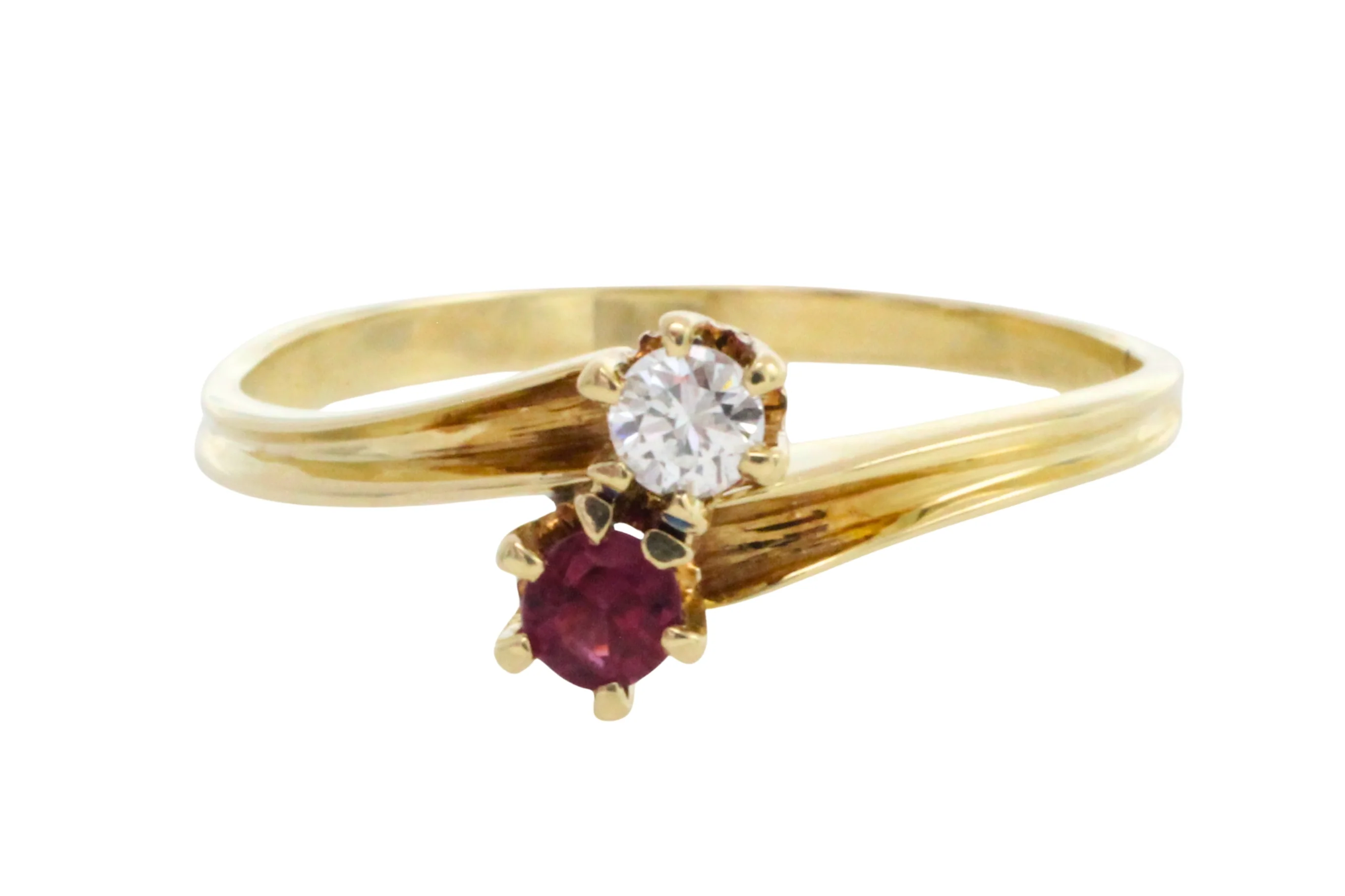 Ruby and diamond Toi et Moi ring - Image 3