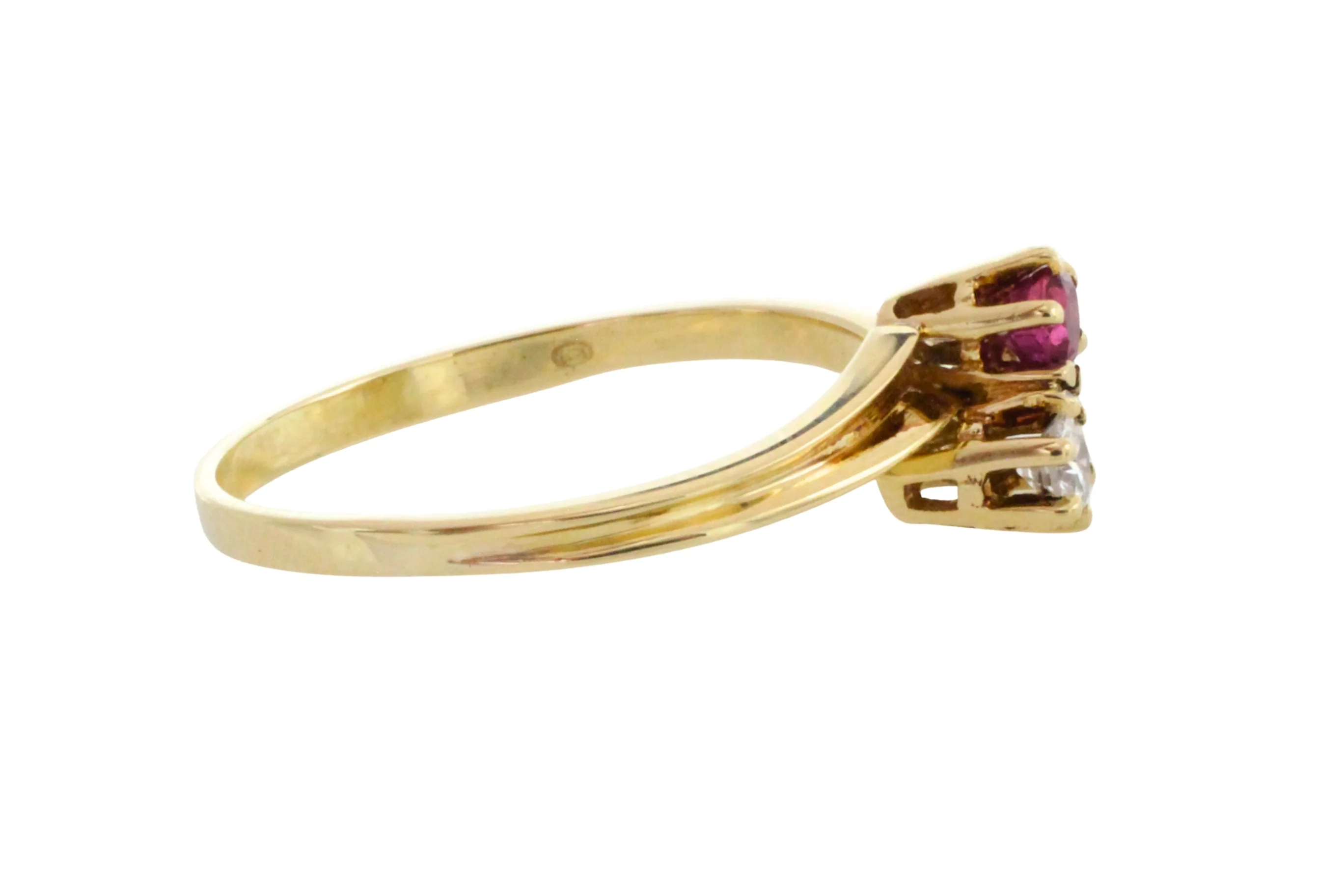 Ruby and diamond Toi et Moi ring - Image 6