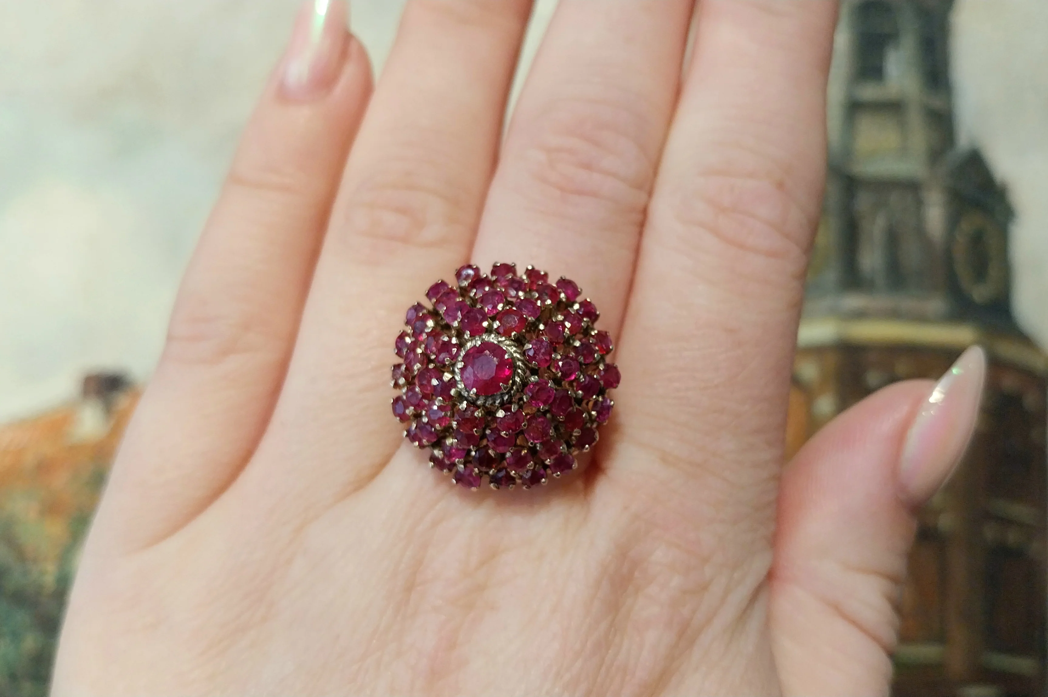 Ruby turban ring in 18 carat gold - Image 7