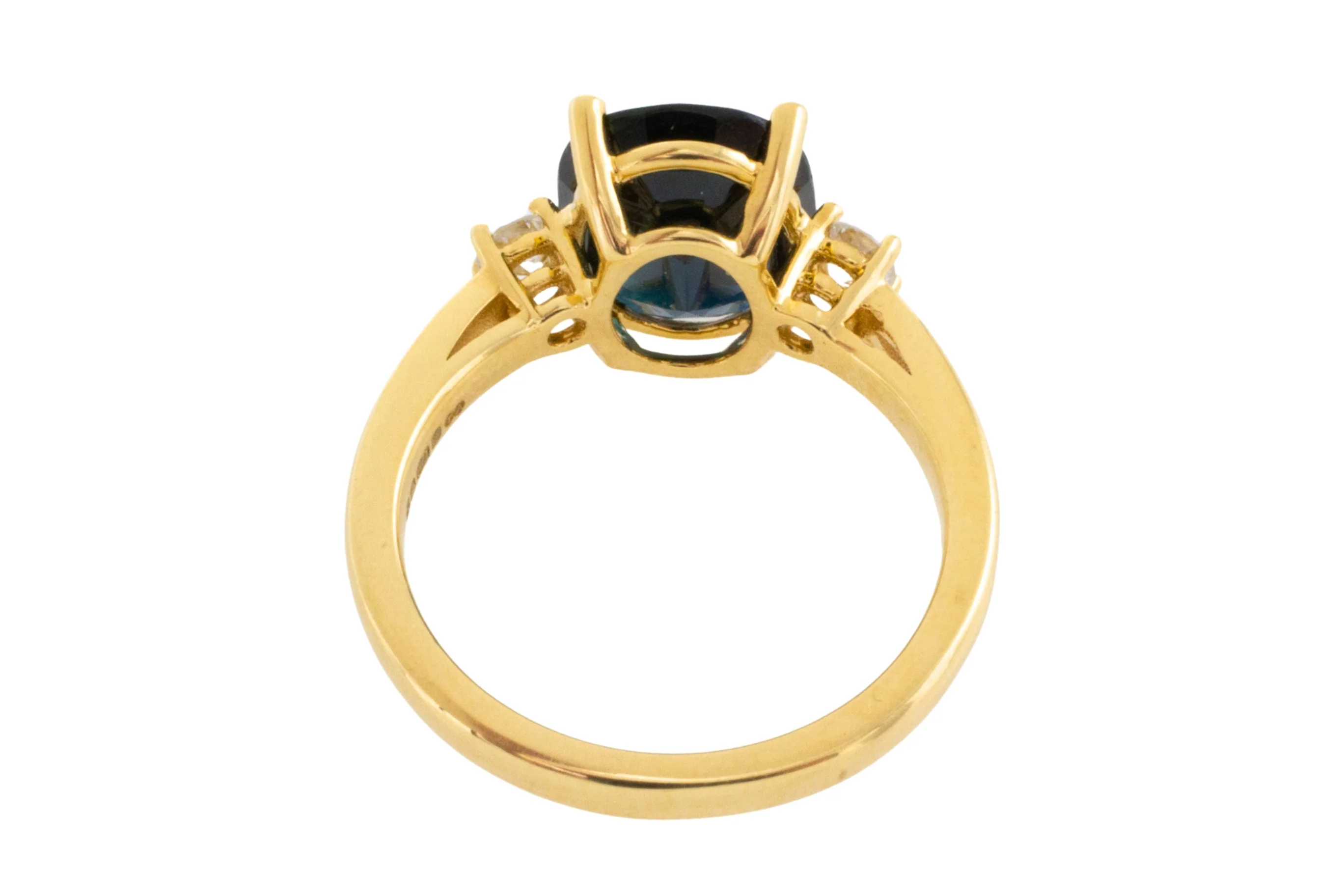Sapphire and diamond ring in 18 carat gold - Image 6
