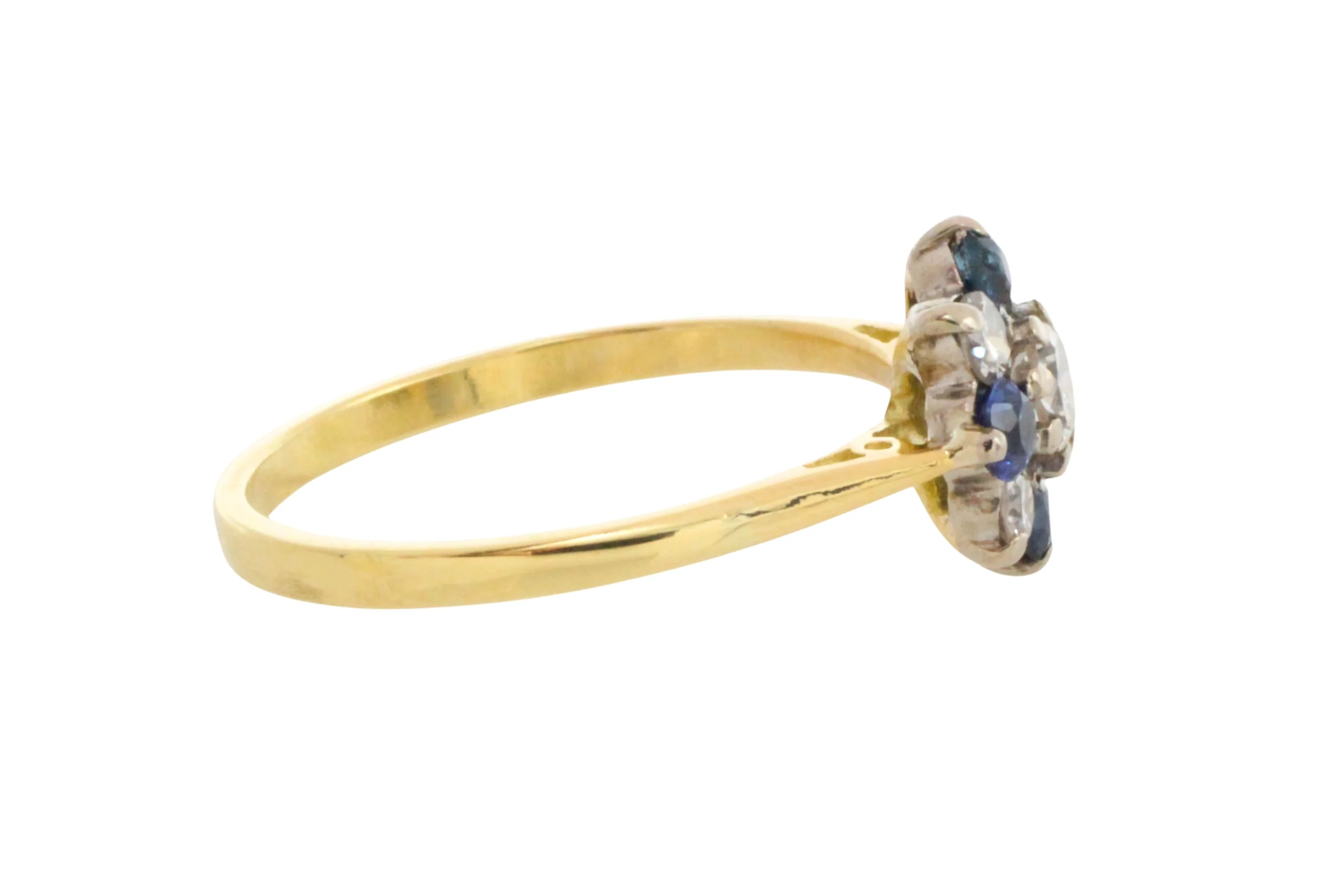 Sapphire and diamond ring in 18 carat gold - Image 7
