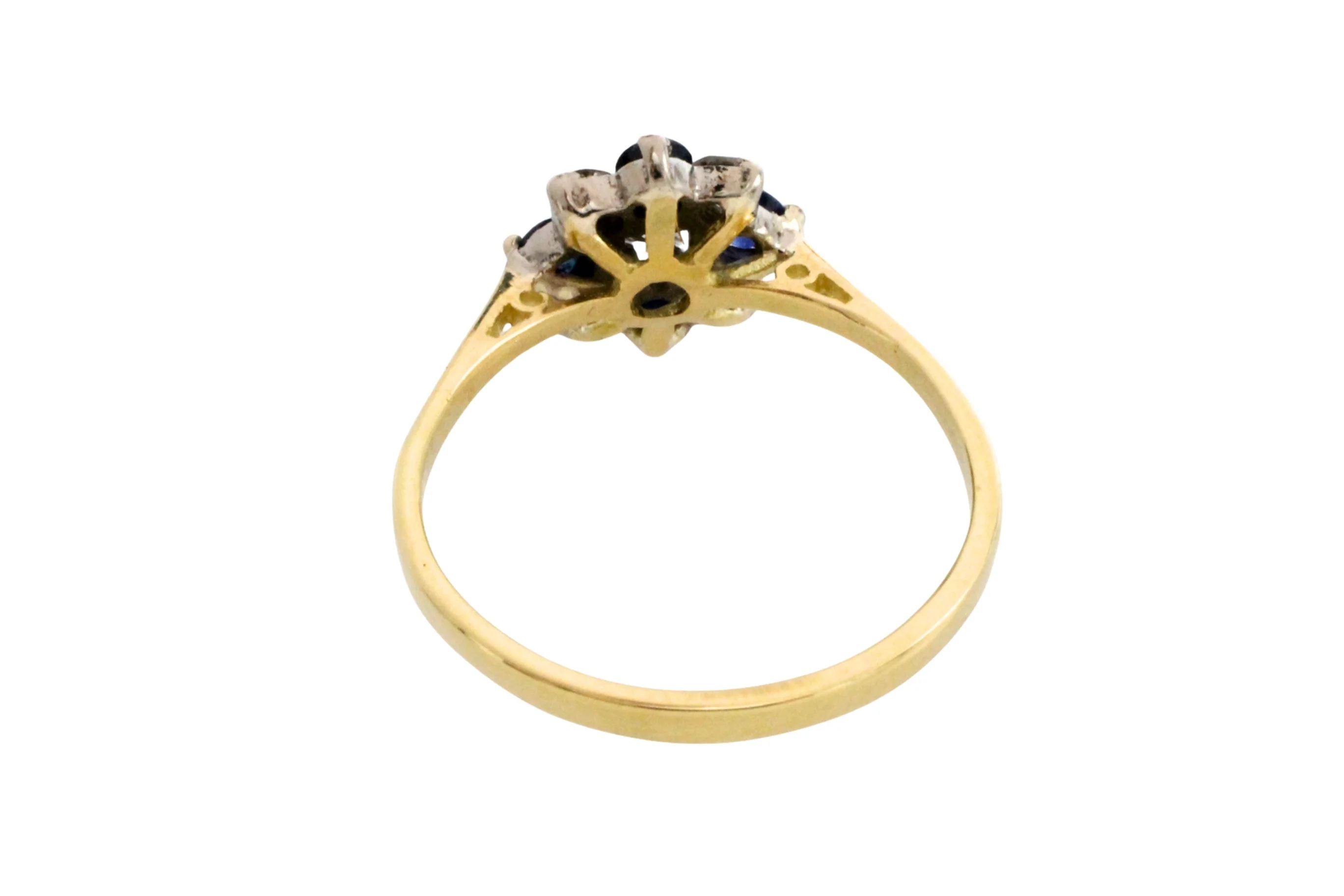 Sapphire and diamond ring in 18 carat gold - Image 8