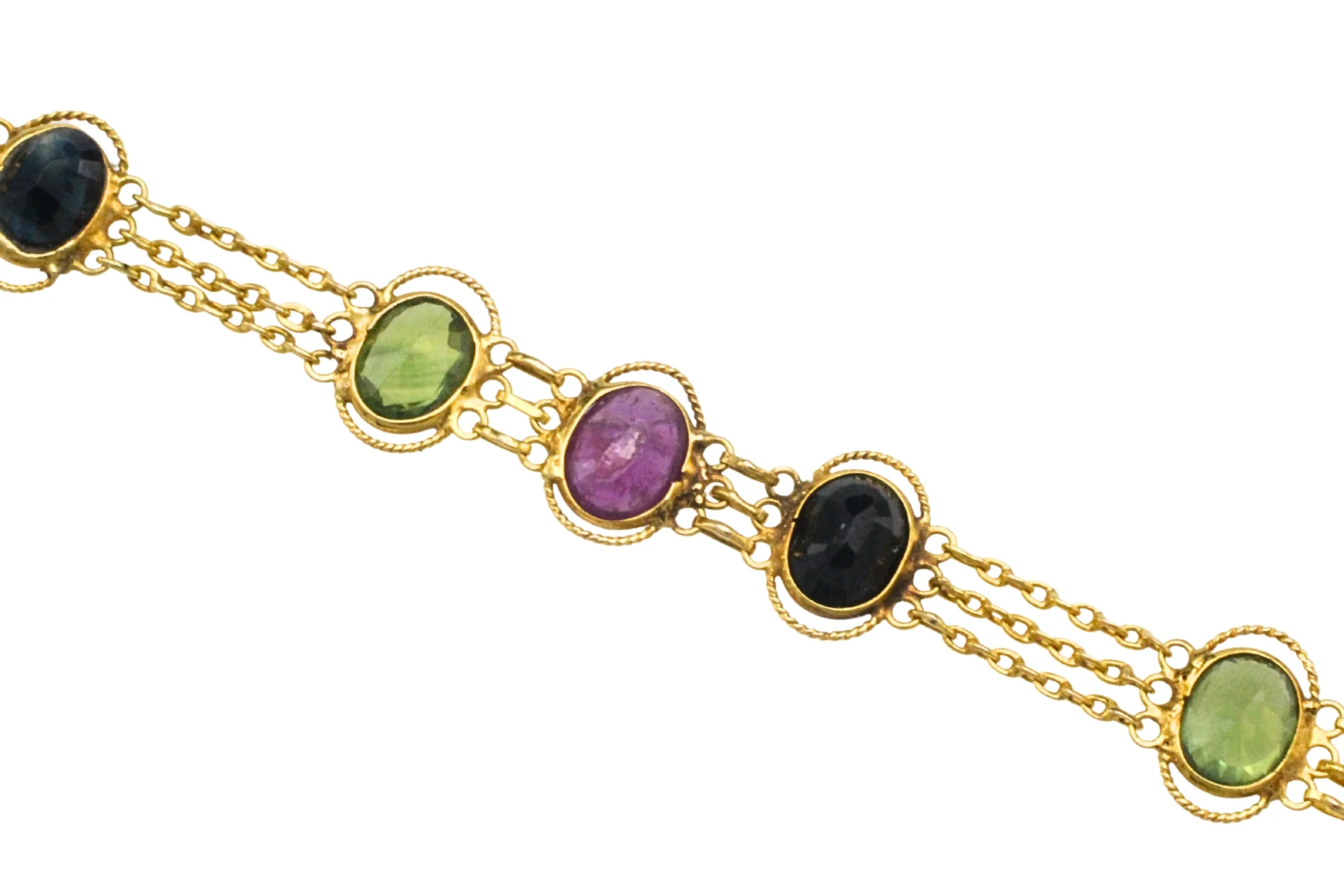 Sapphire ruby and tourmaline braclet - Image 5