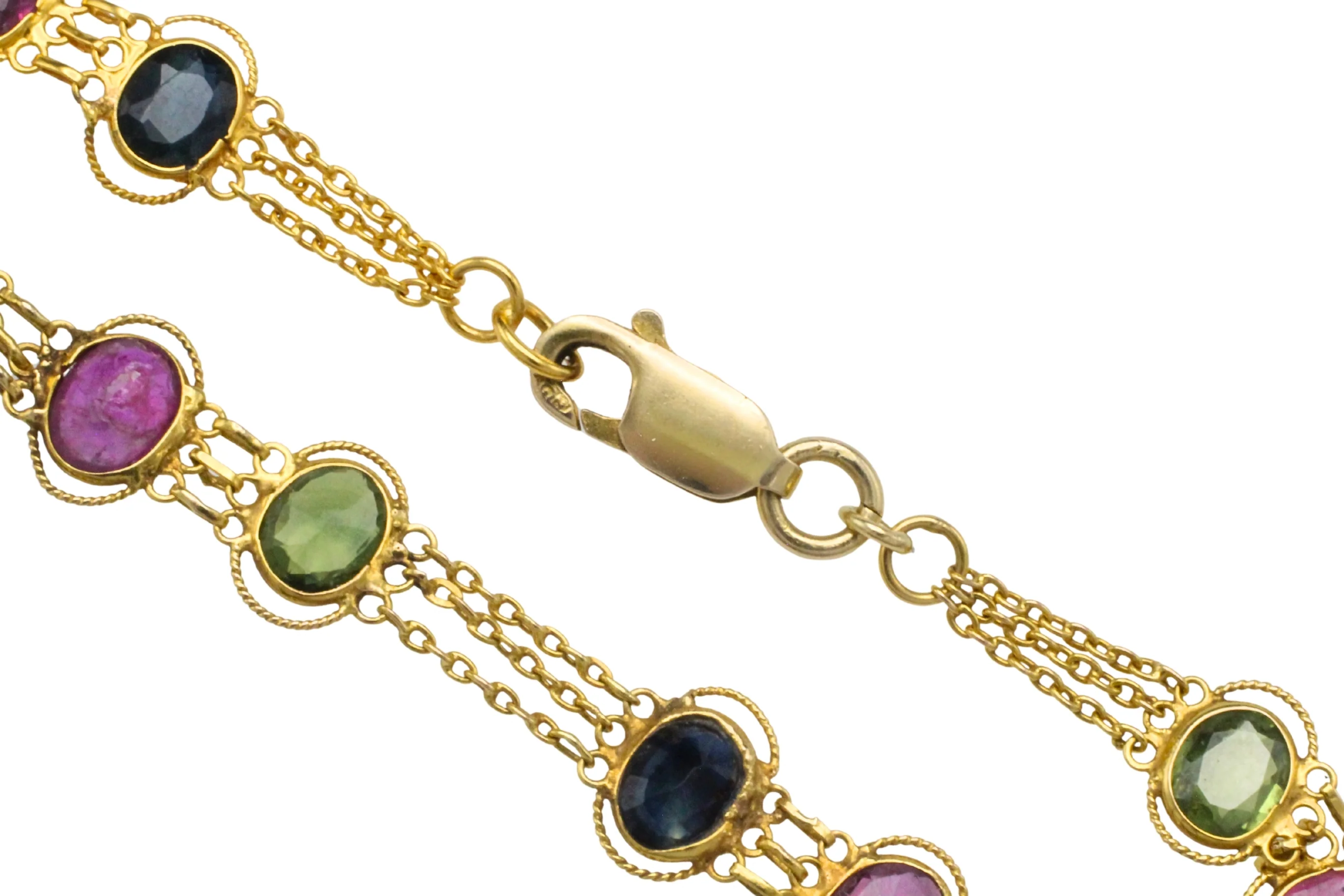 Sapphire ruby and tourmaline braclet - Image 6