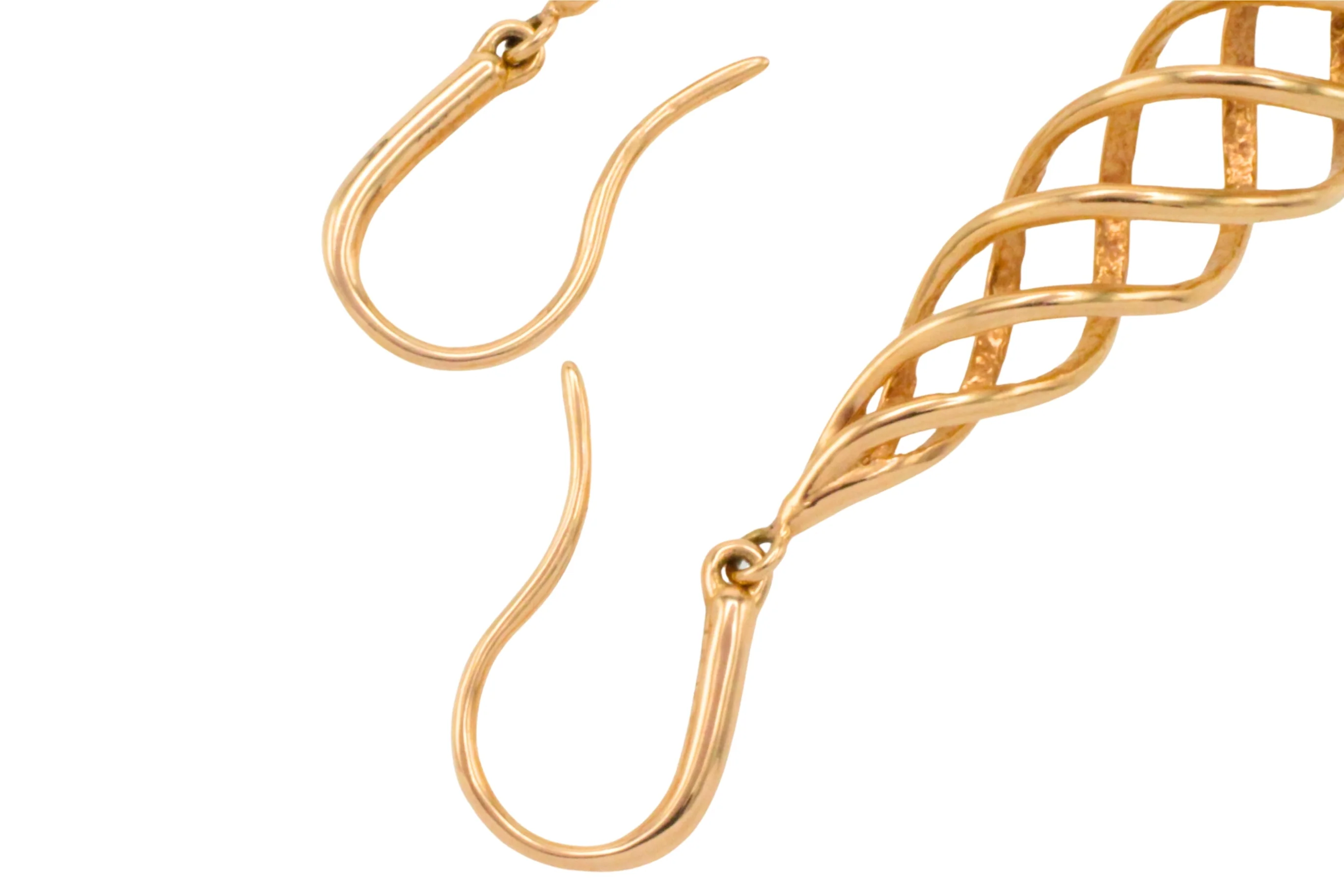 Spiral earrings in 18 carat gold - Image 4