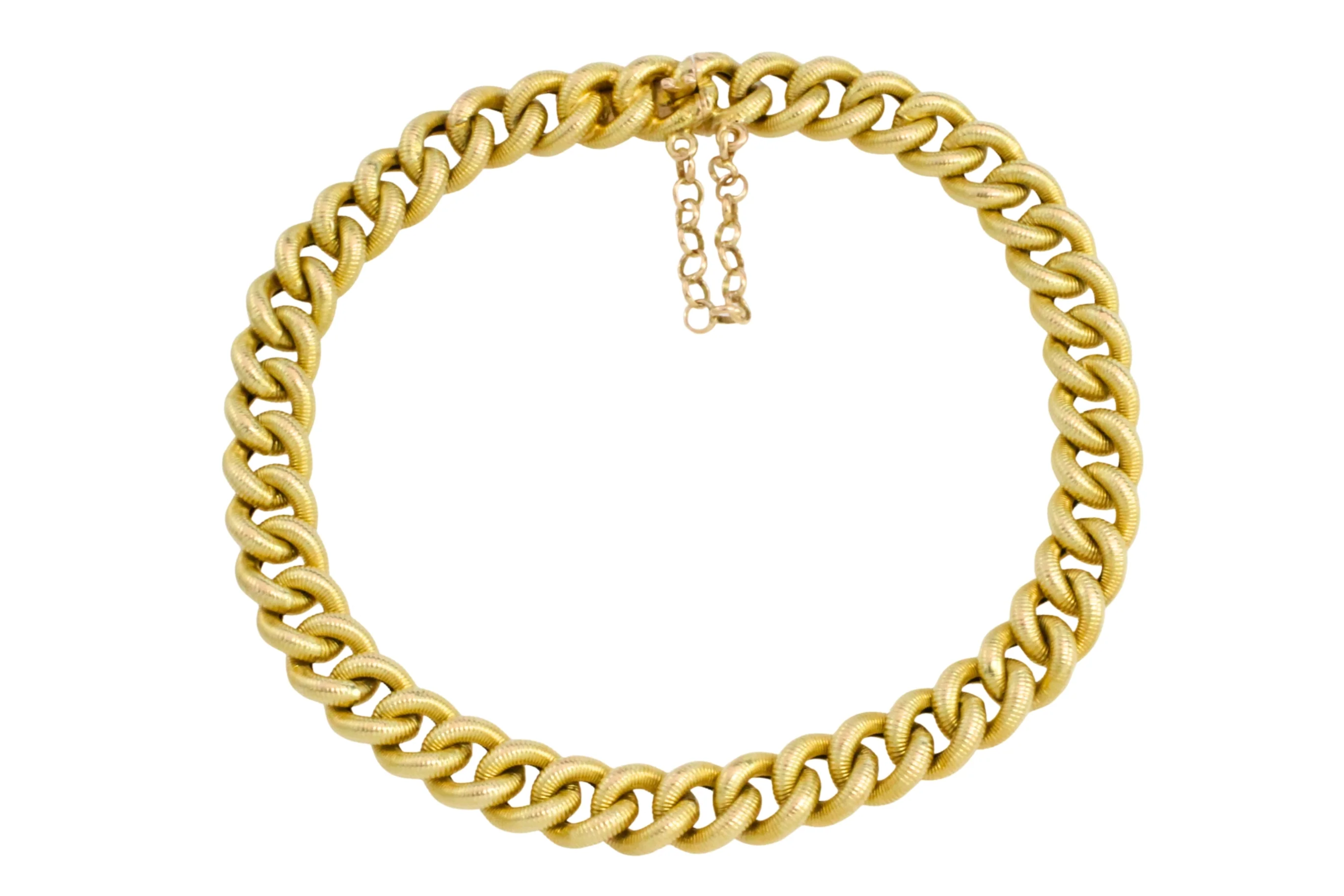Vintage gourmet bracelet with rope links - Image 3