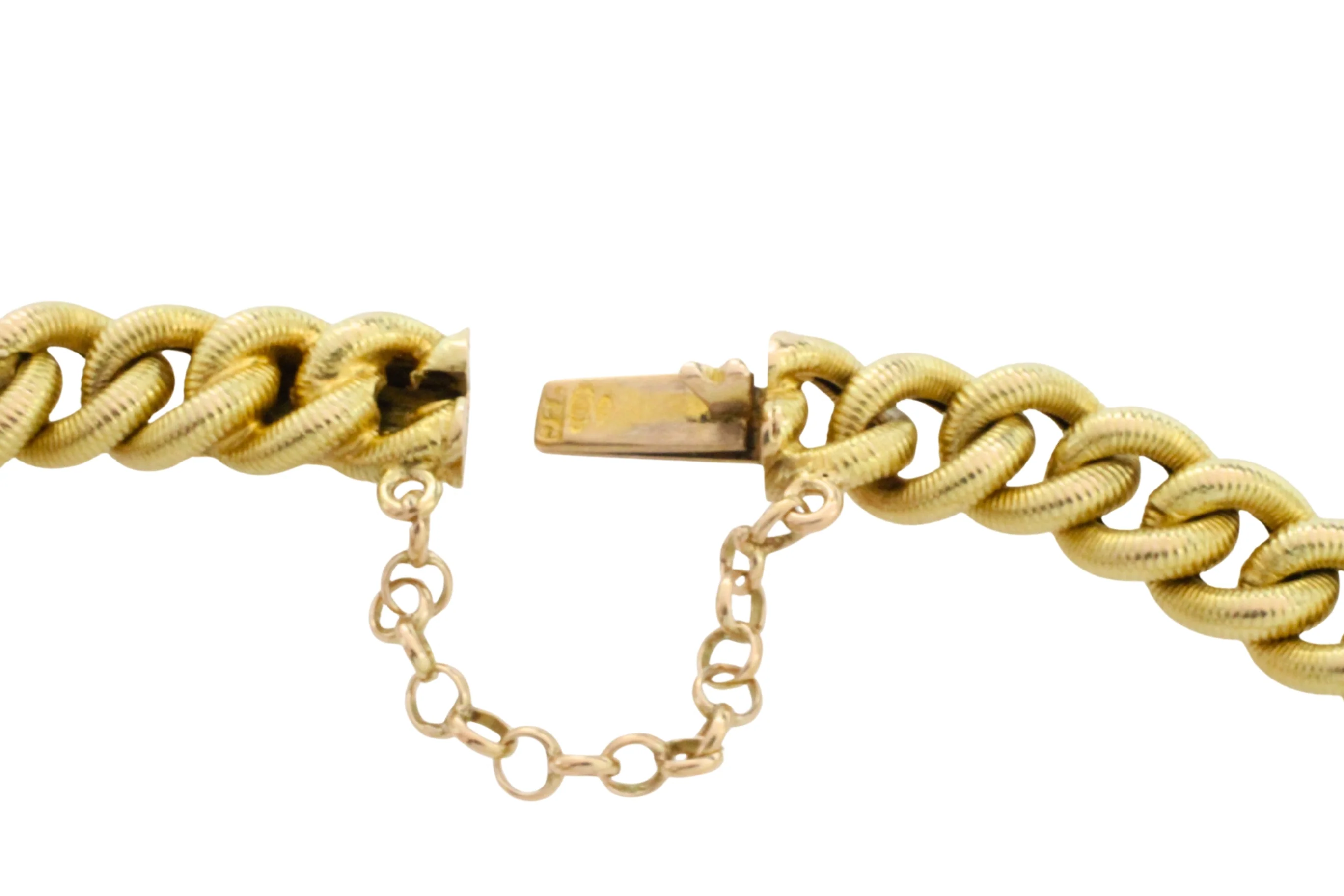 Vintage gourmet bracelet with rope links - Image 4