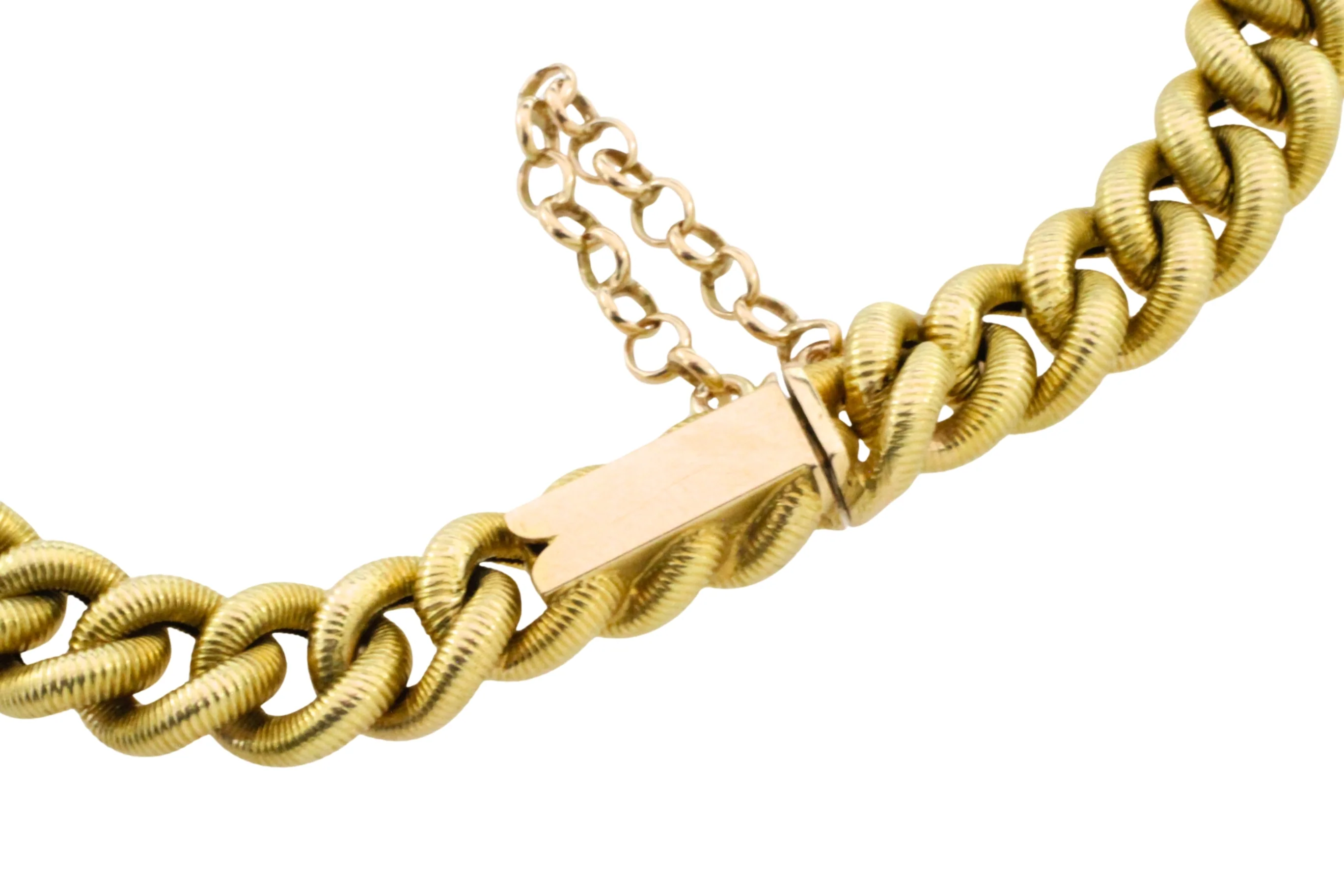 Vintage gourmet bracelet with rope links - Image 5