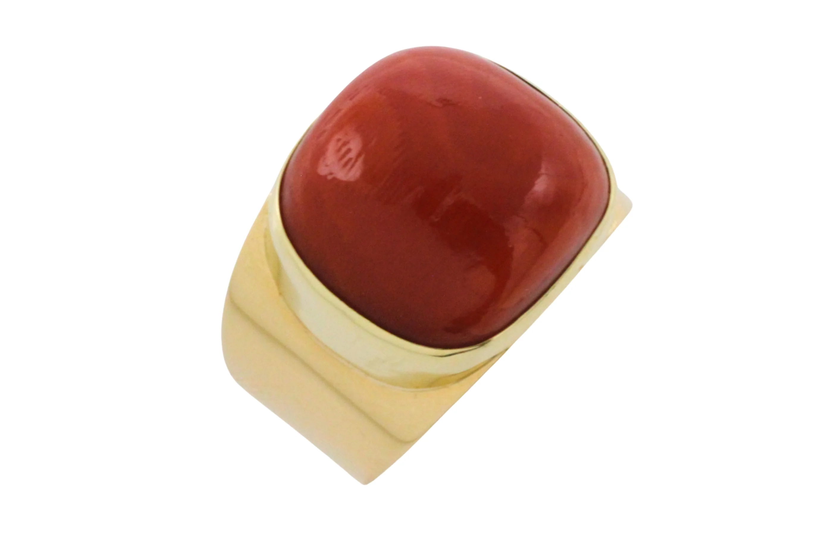 Vintage 14 carat gold cabochon ring - Image 3
