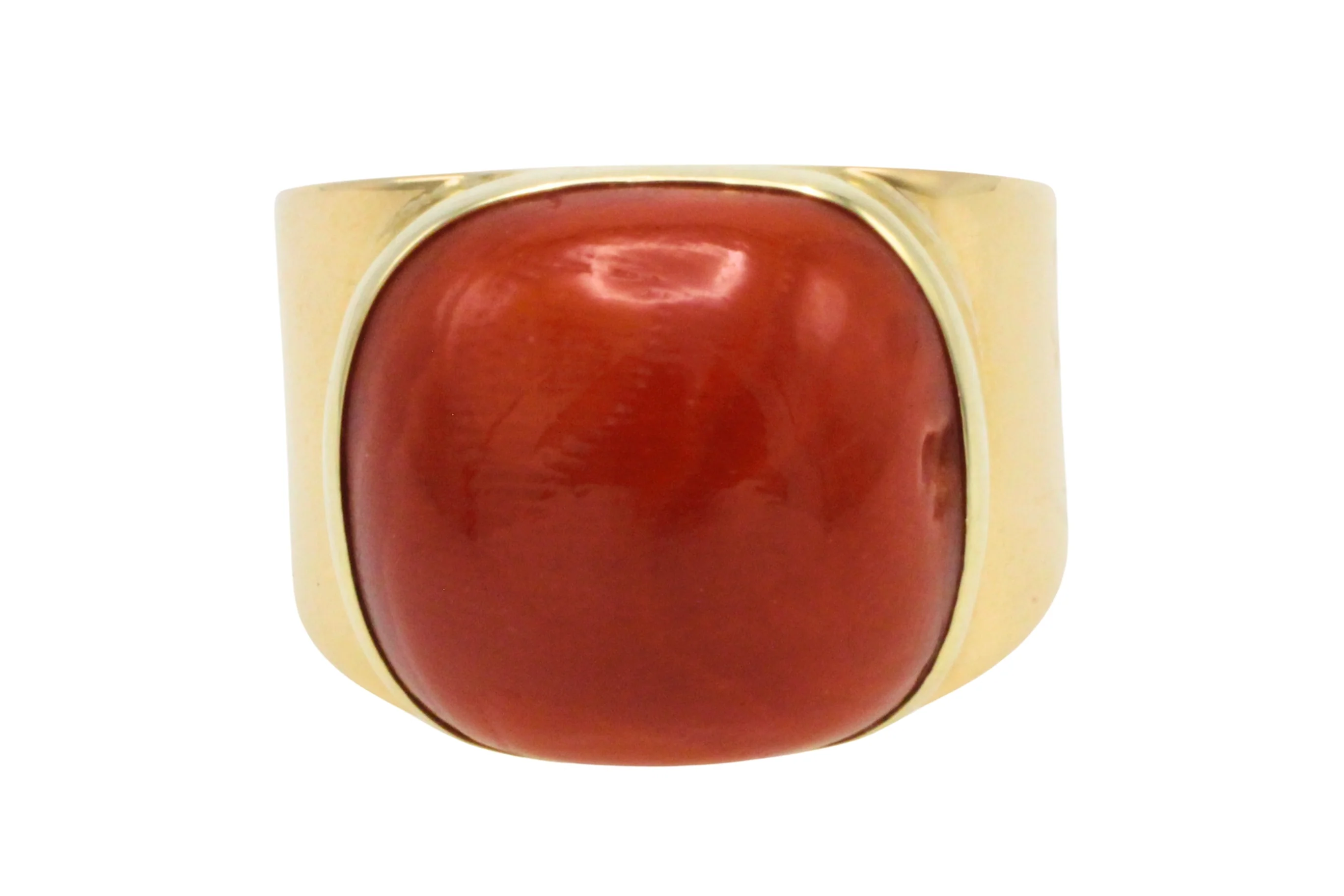 Vintage 14 carat gold cabochon ring - Image 4