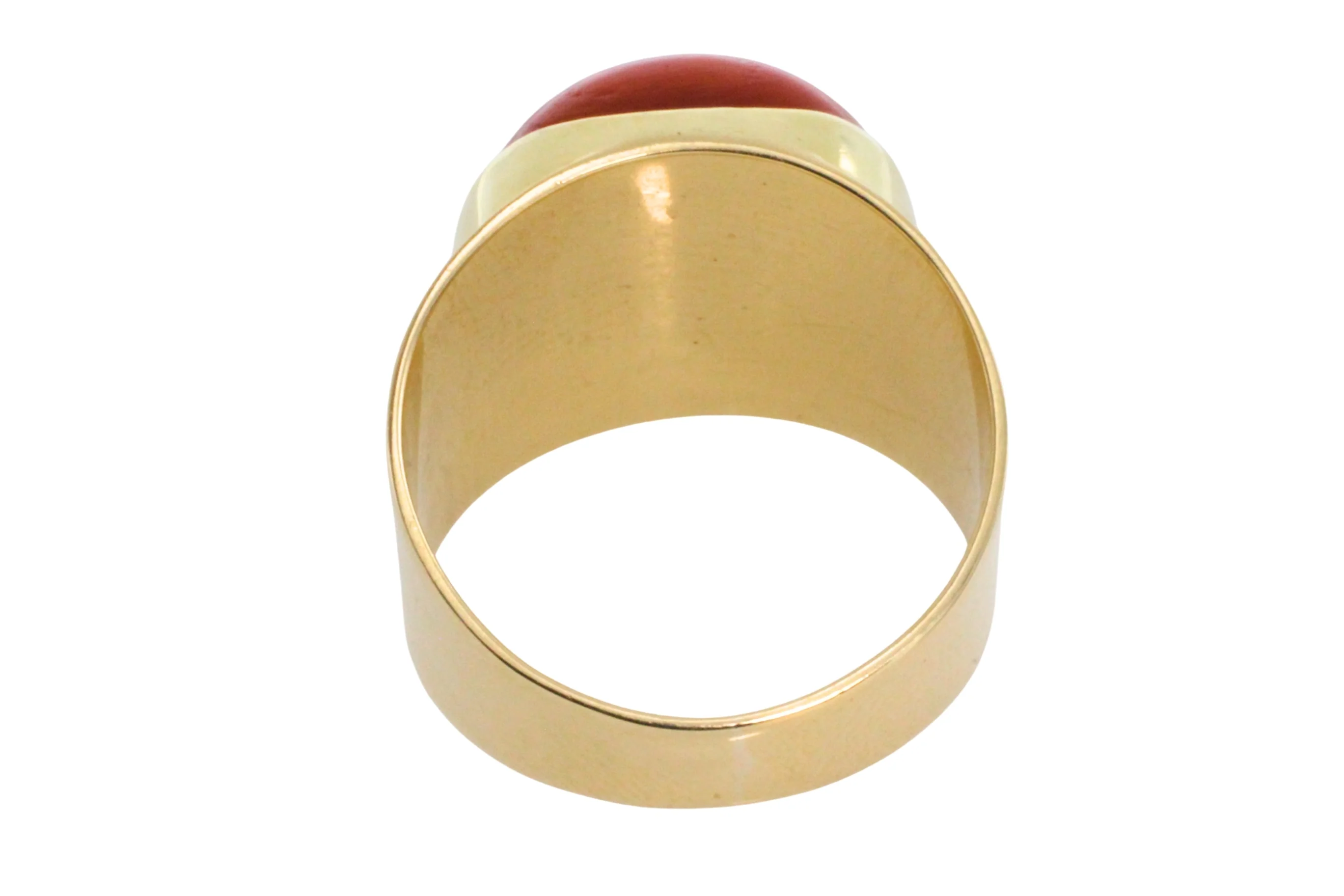 Vintage 14 carat gold cabochon ring - Image 5