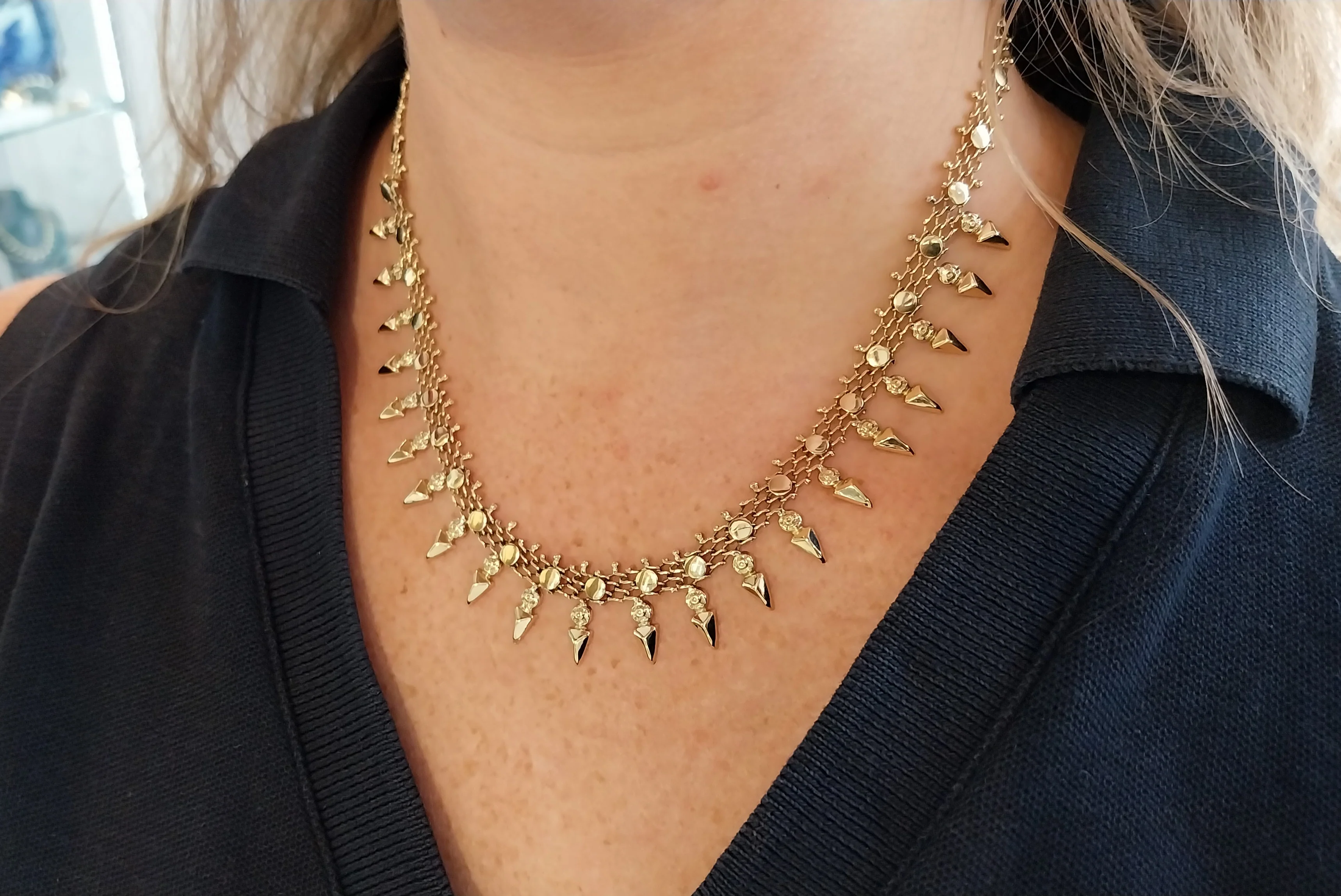 Vintage 14 carat gold collier - Image 7