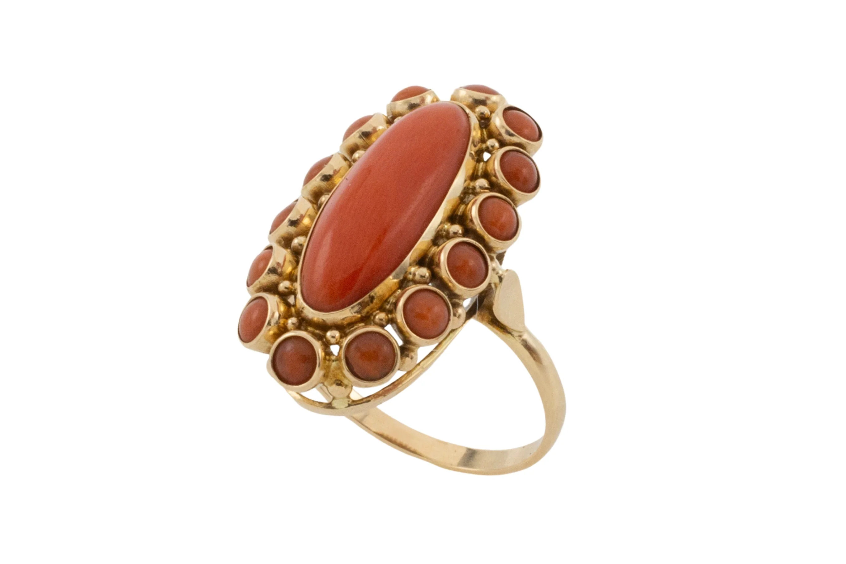 Vintage cabochon cluster ring - Image 2