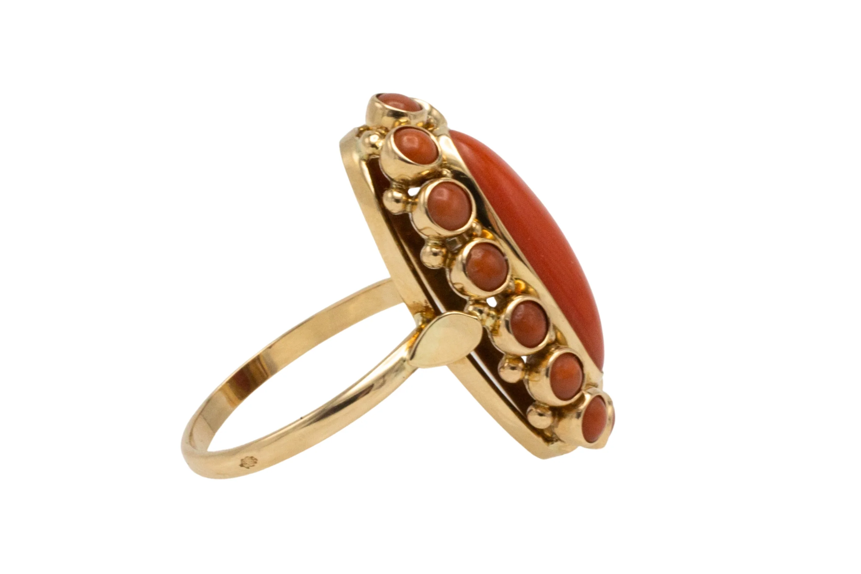 Vintage cabochon cluster ring - Image 3