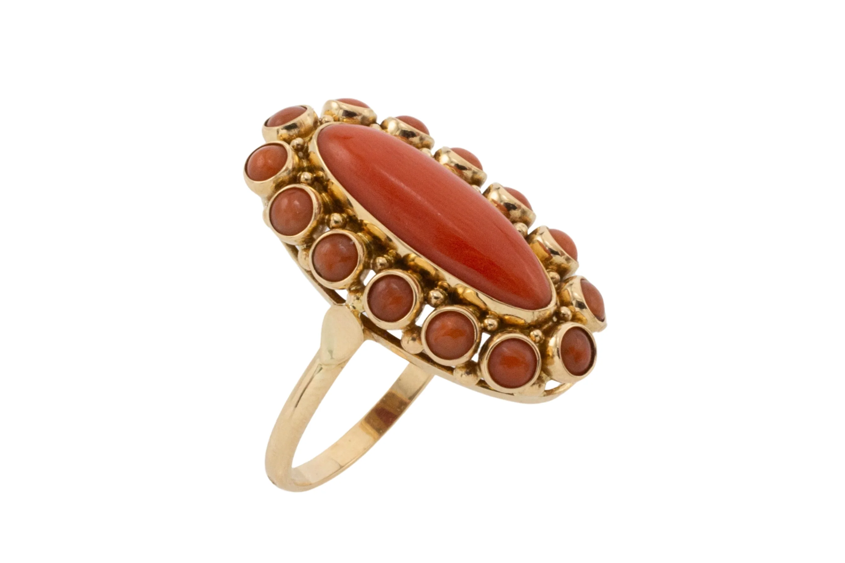 Vintage cabochon cluster ring - Image 4