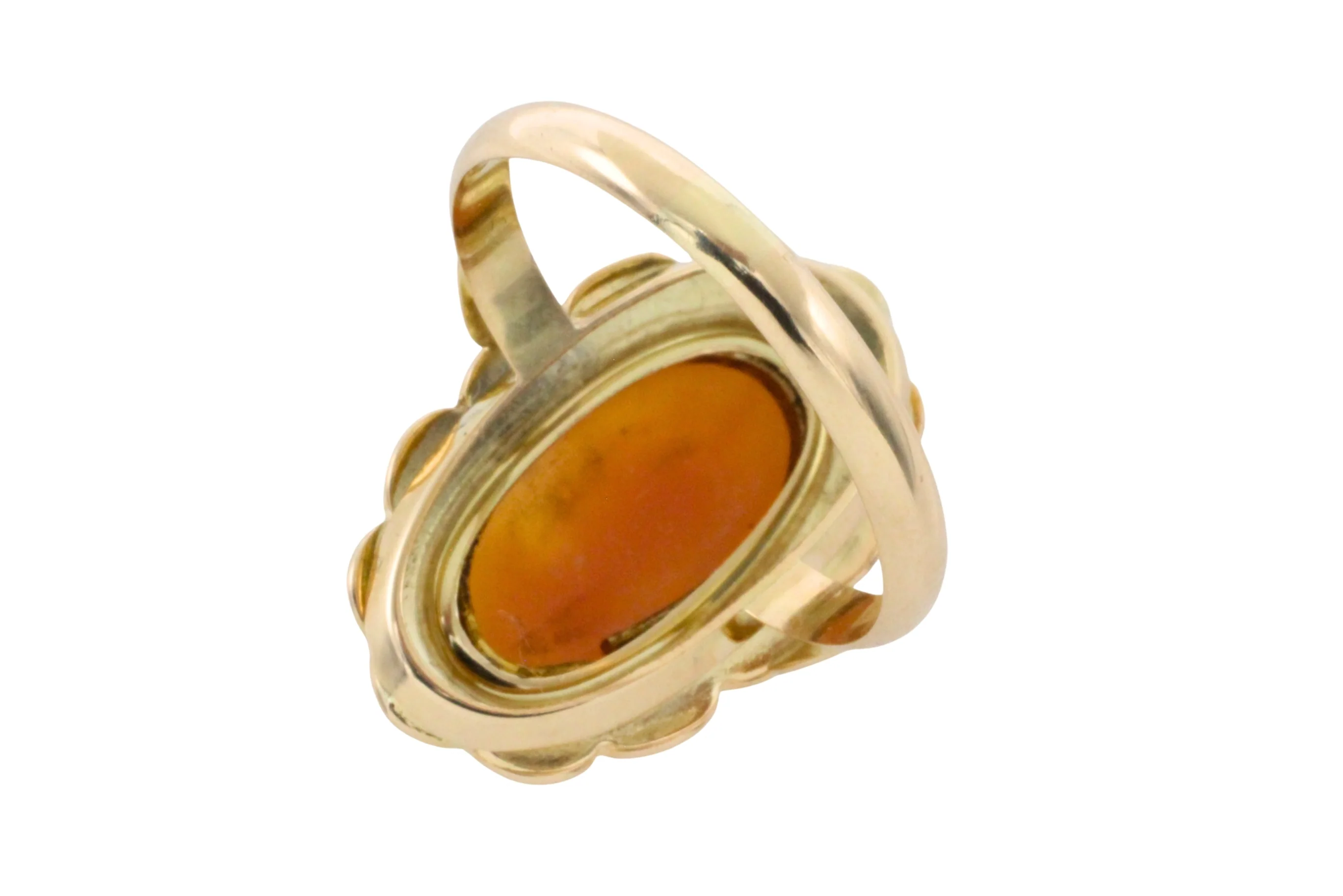 Vintage cameo ring in 14 carat gold - Image 5