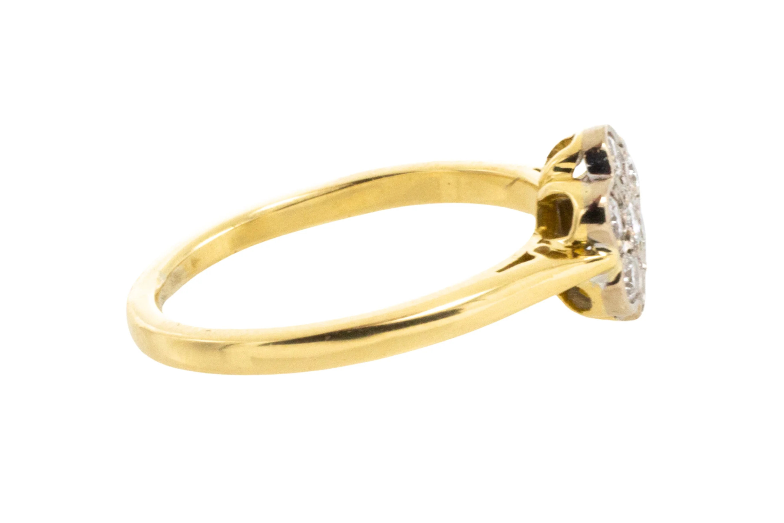 Vintage diamond flower cluster ring - Image 5