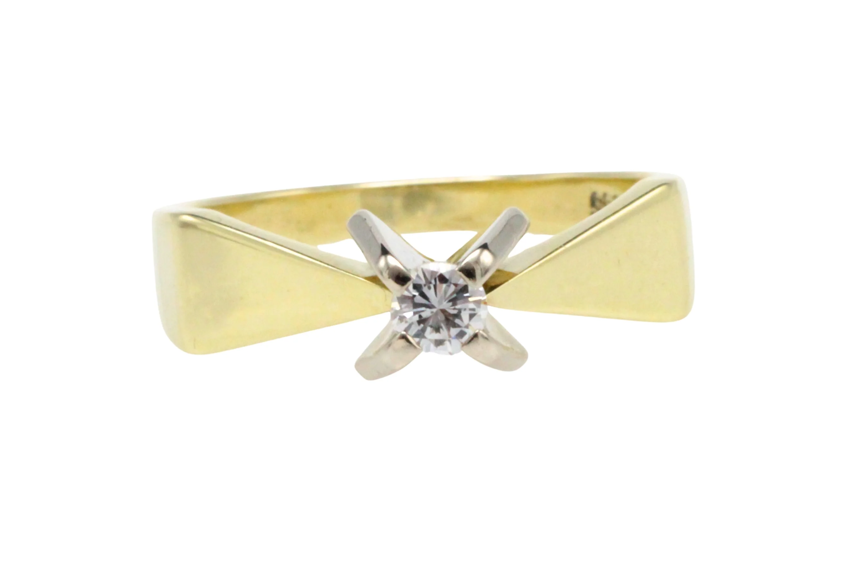 Vintage diamond solitaire ring - Image 5