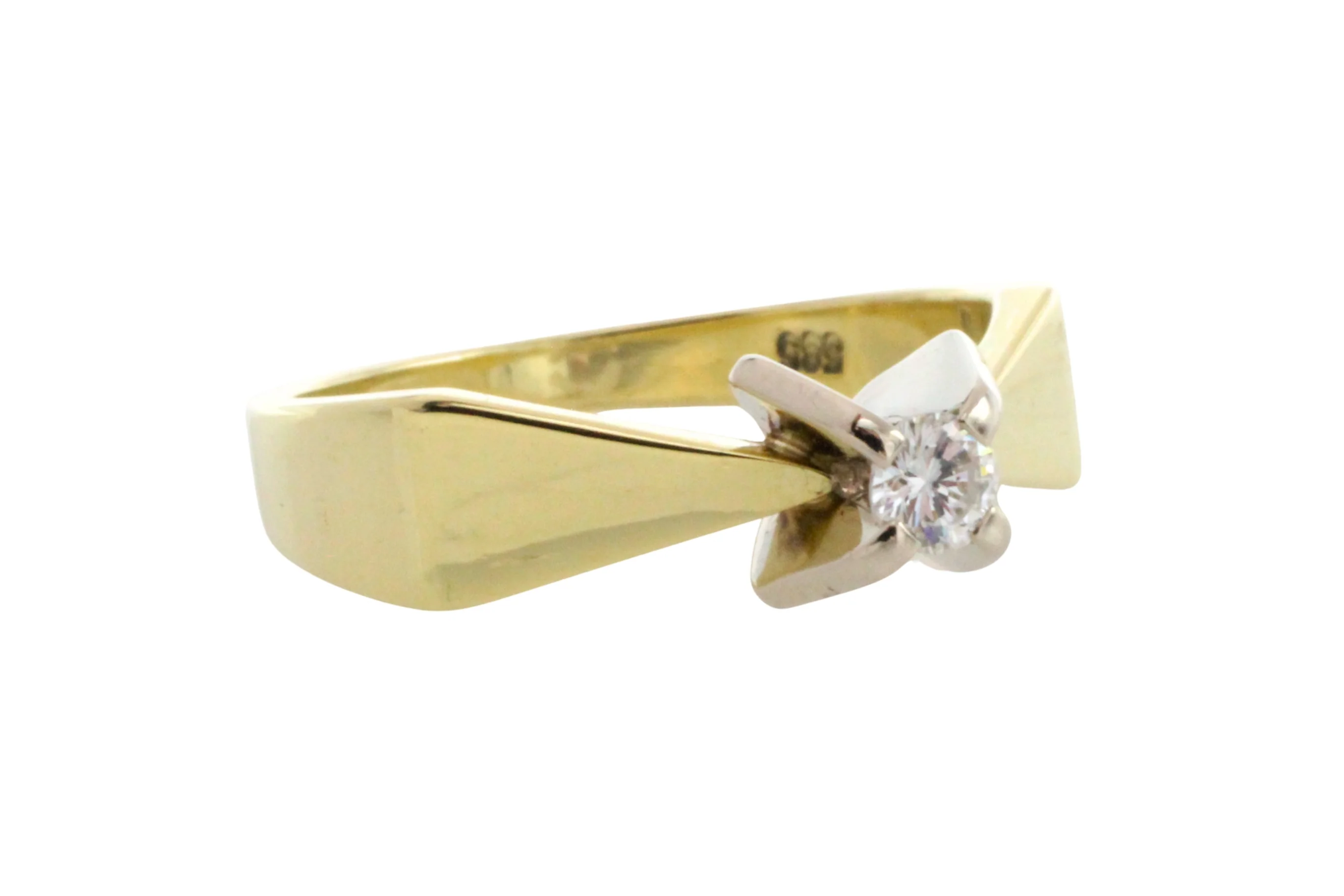 Vintage diamond solitaire ring - Image 6