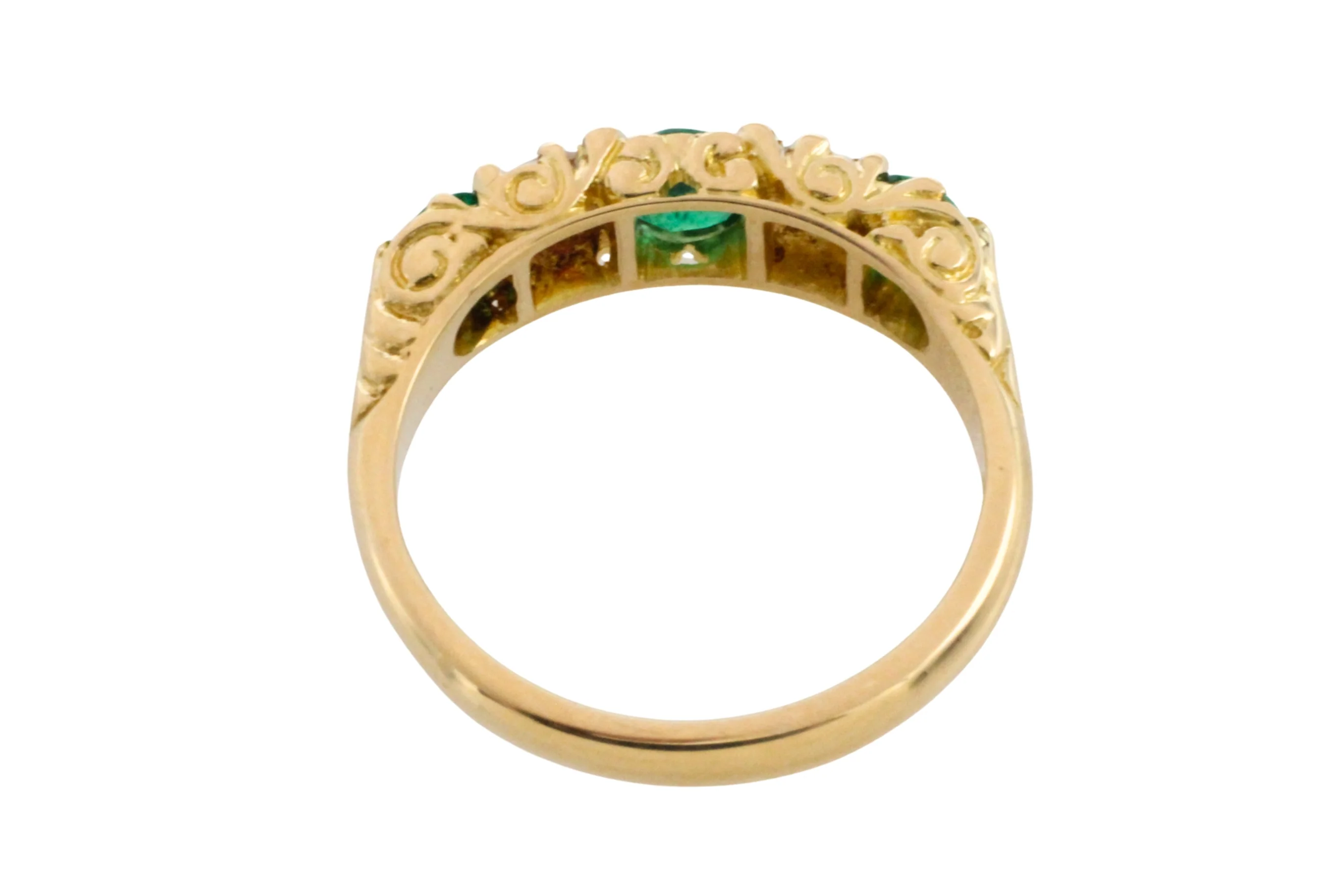 Vintage emerald and diamond ring - Image 6