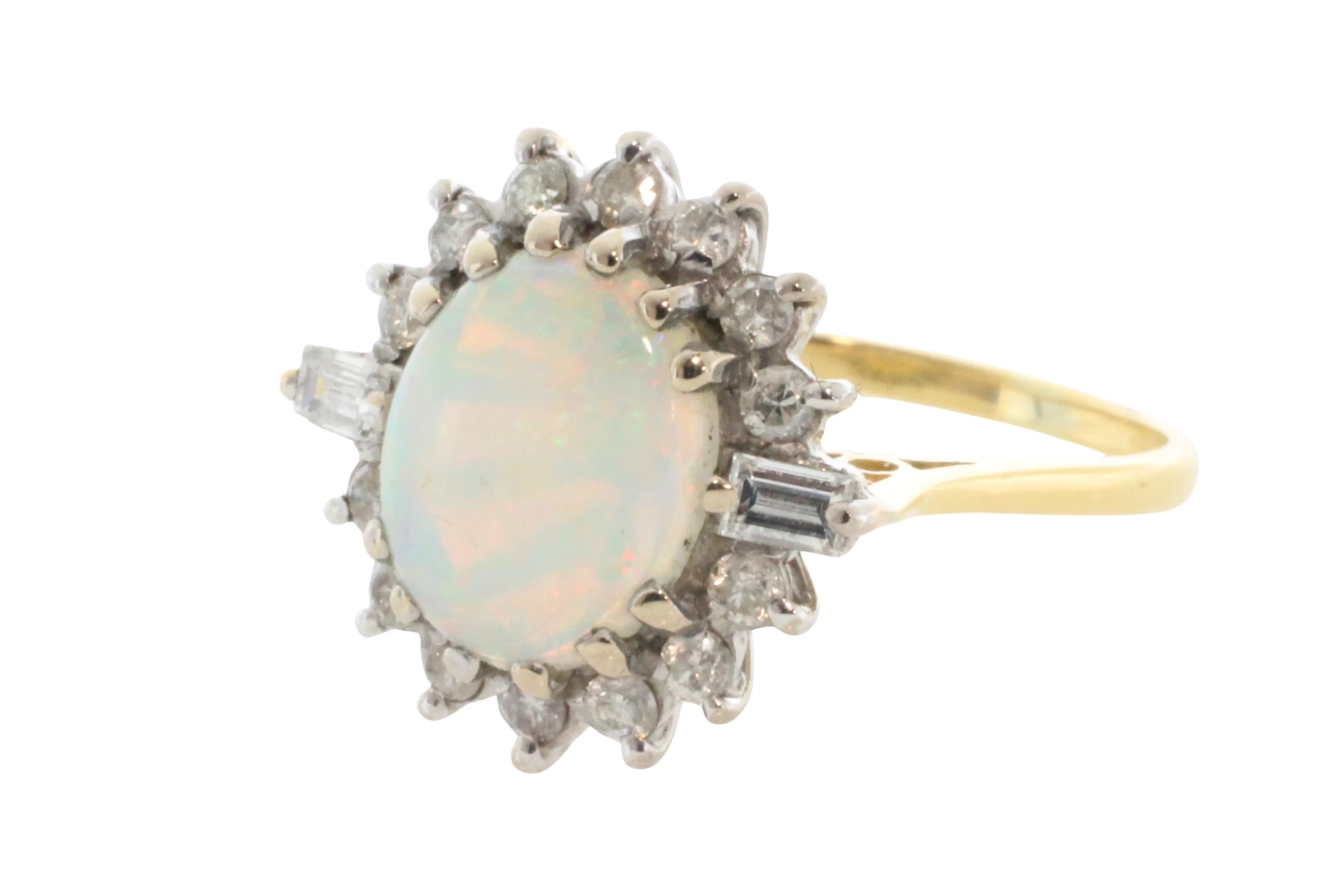 Vintage opal and diamond ring - Image 5