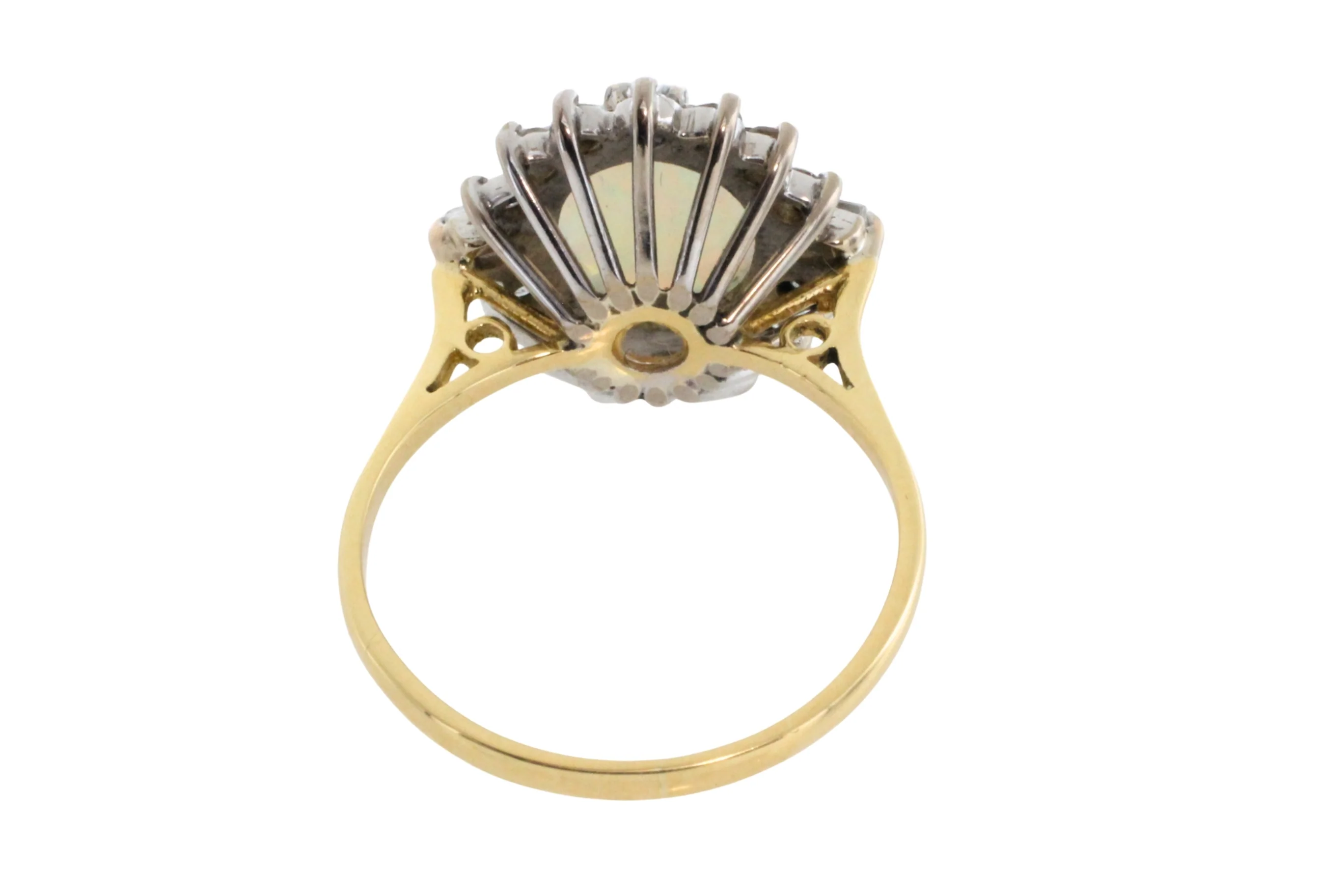 Vintage opal and diamond ring - Image 7