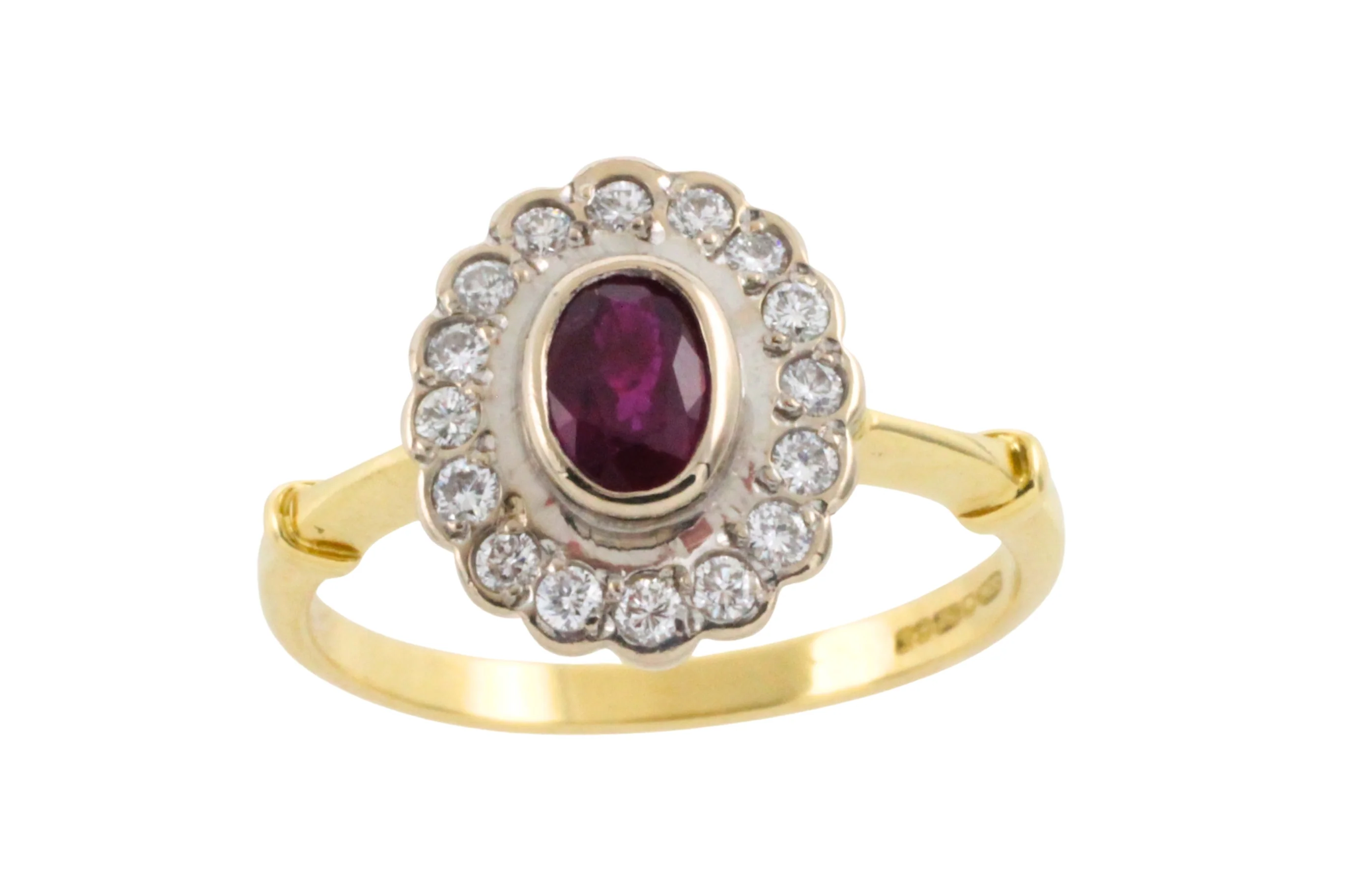 Vintage ruby and diamond ring - Image 3