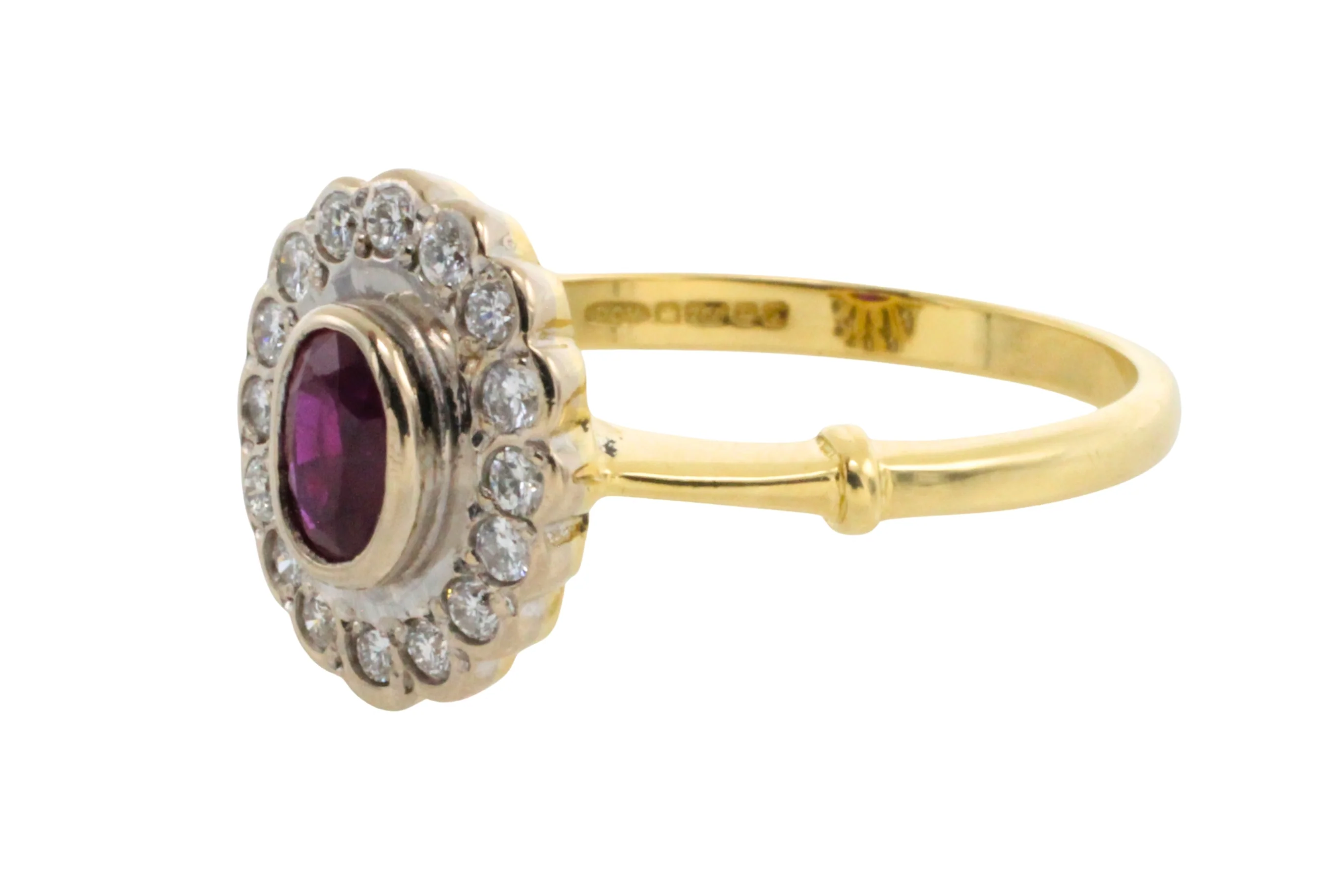 Vintage ruby and diamond ring - Image 4