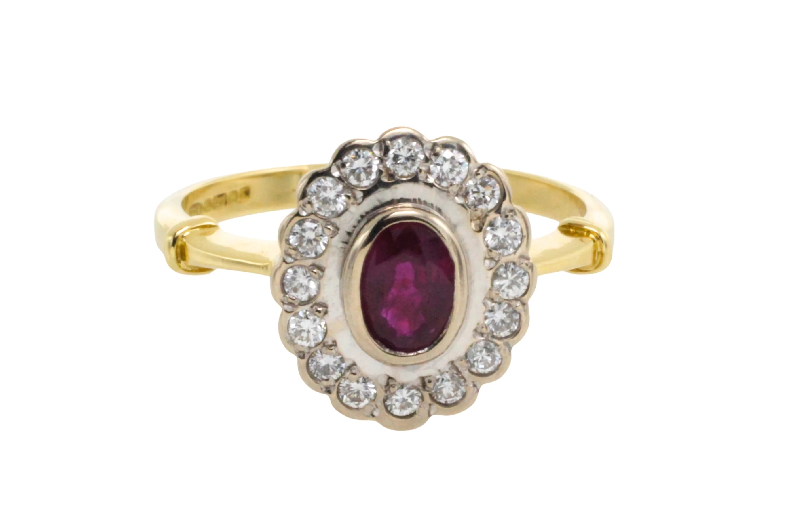 Vintage ruby and diamond ring - Image 5