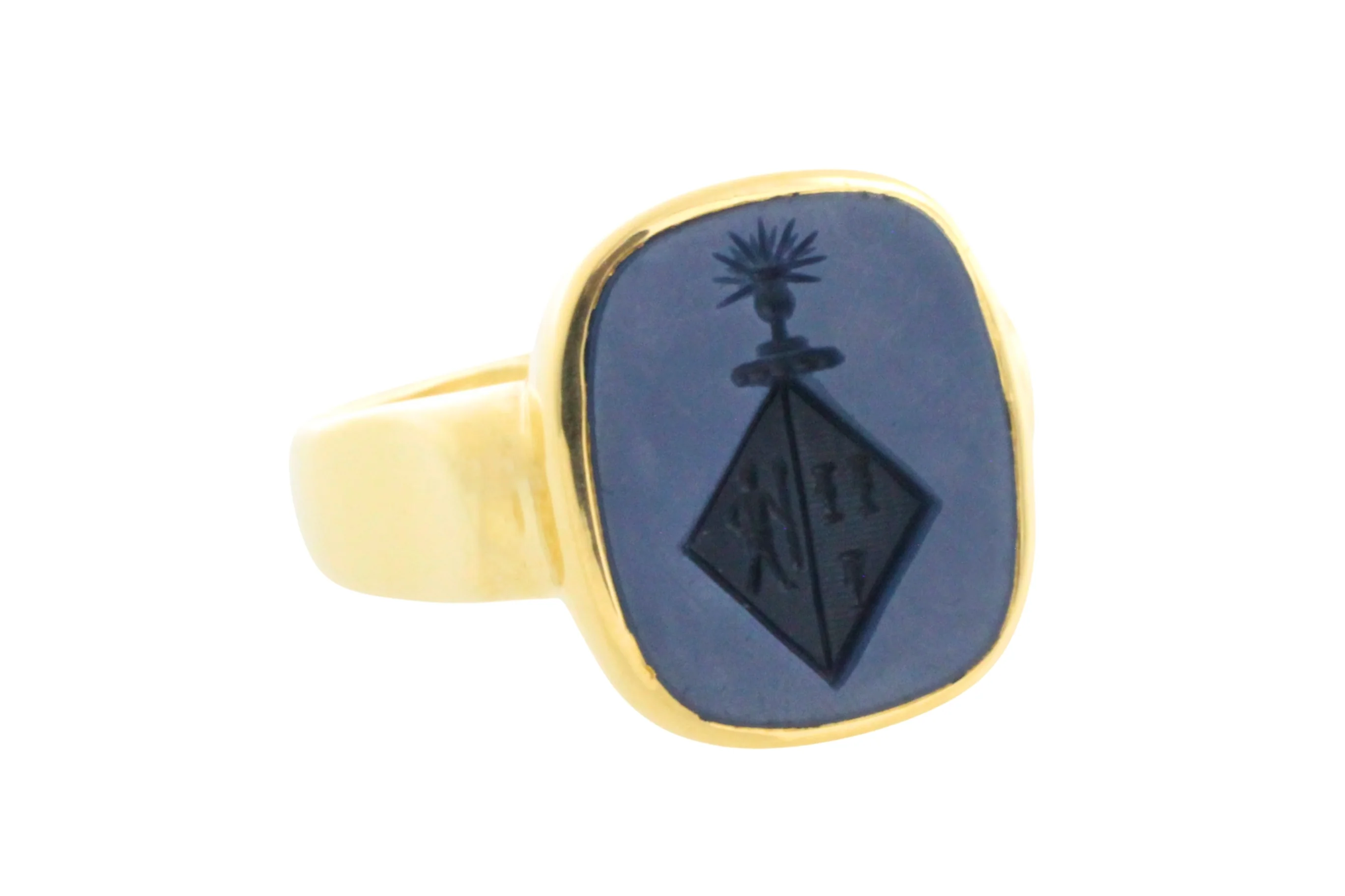Vintage signet intaglio ring - Image 3