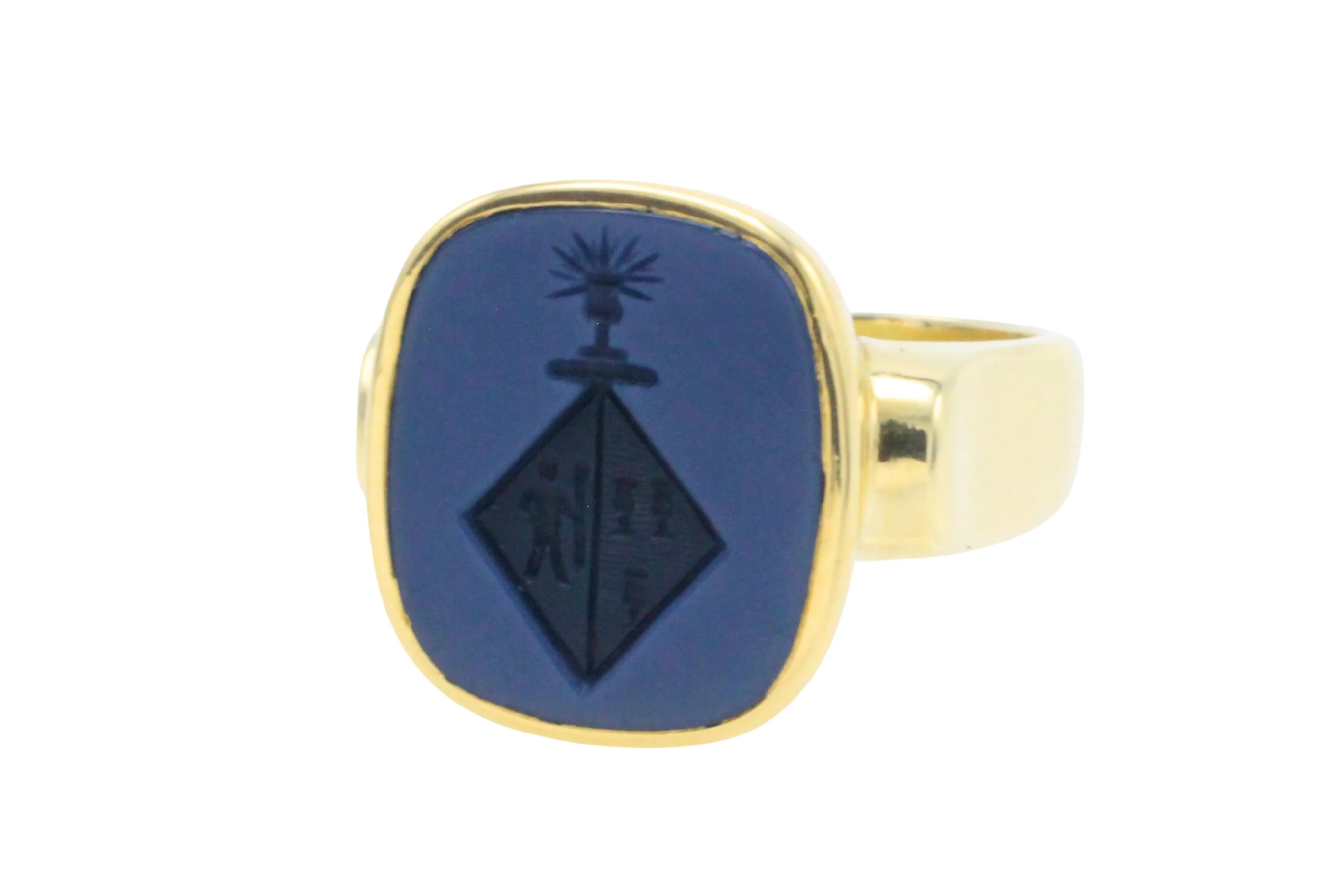Vintage signet intaglio ring - Image 4