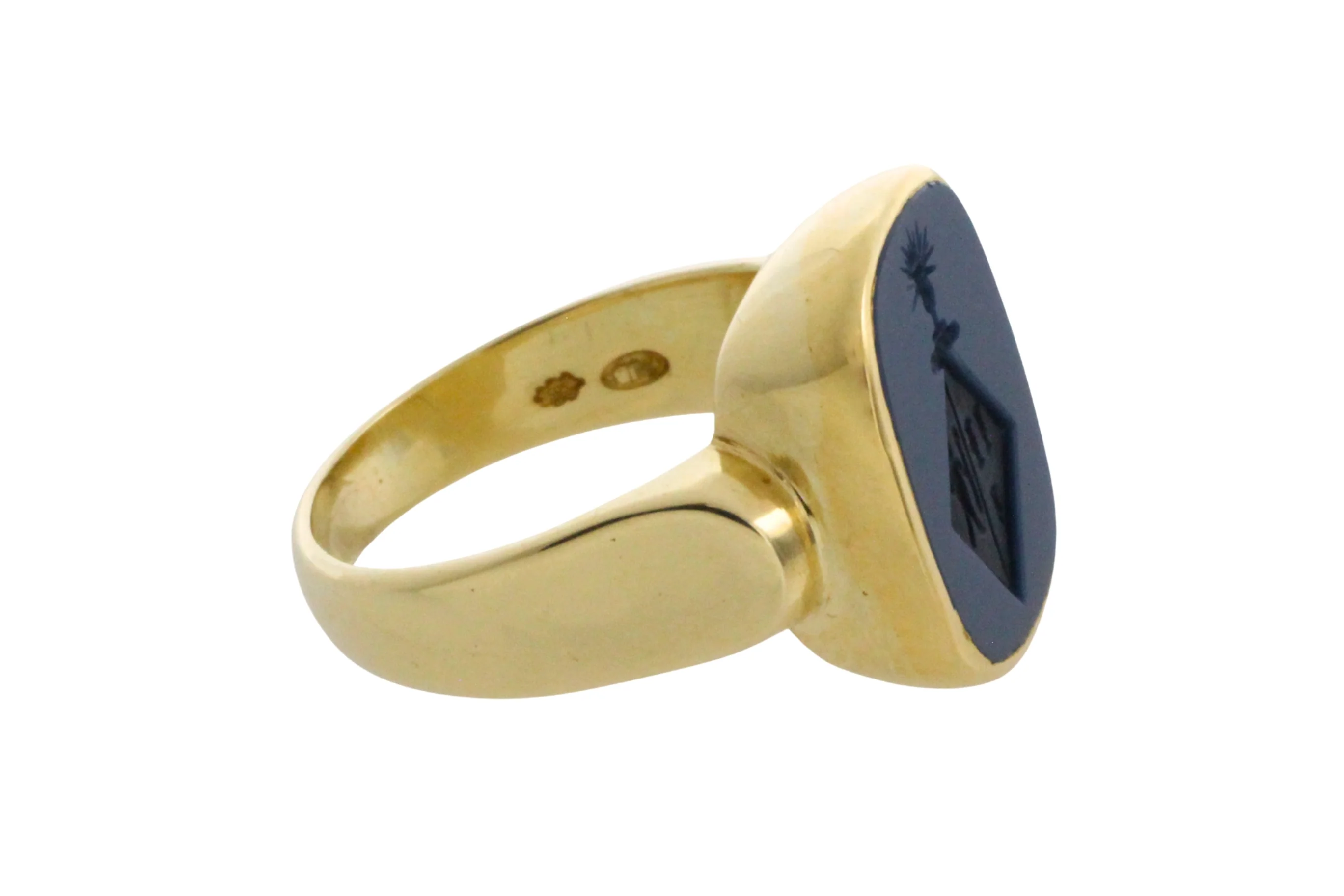 Vintage signet intaglio ring - Image 5