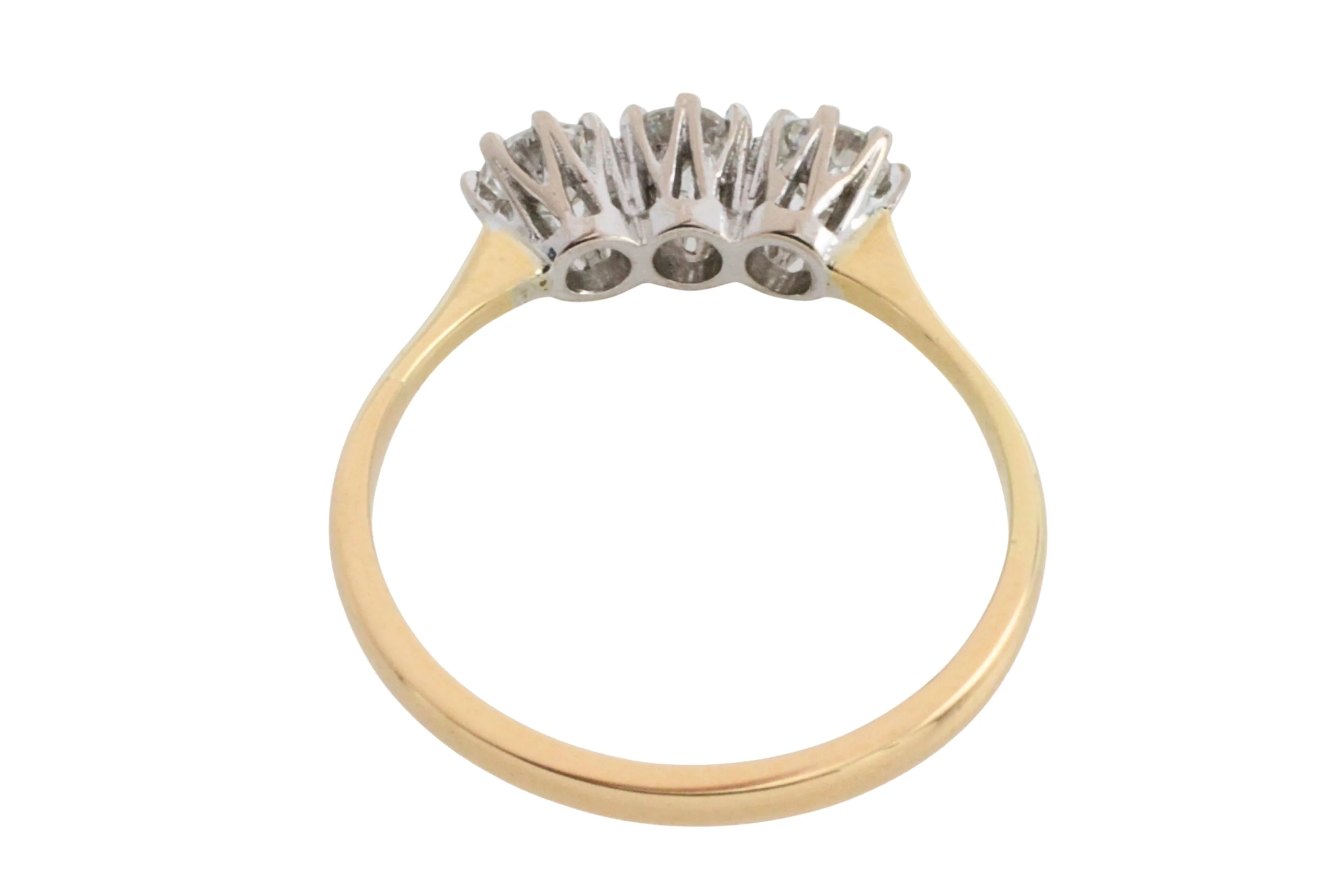 Vintage three stone diamond ring - Image 6